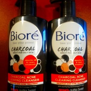 Biore Deep Pore Charcoal Cleanser for Dirt and Makeup Removal From Oily Skin, 6.
